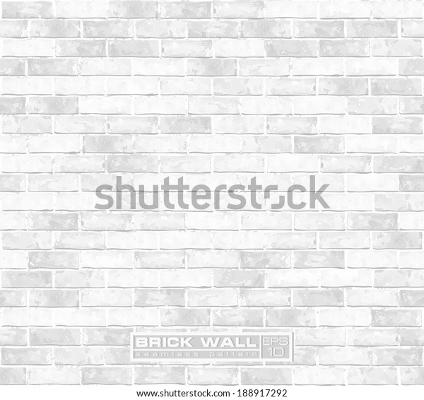 白レンガ壁のシームレスなベクター画像パターン のベクター画像素材 ロイヤリティフリー