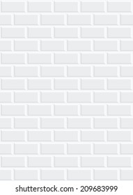 a white brick wall with shading in the corners