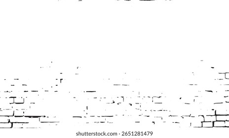 a white brick wall shows distressed texture and mortar creating a grunge aesthetic for use as a backdrop