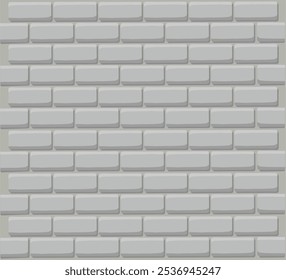 Fundo de textura de parede de tijolo branco. Padrão perfeito para decoração de interiores, backsplash de cozinha, painel de plástico, design de construção ao ar livre. Fundo mínimo abstrato. Ilustração em plano vetorial