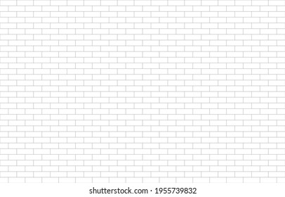 White brick wall texture pattern for background