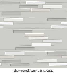 White brick wall texture seamless. Flat seamless pattern stones brick.