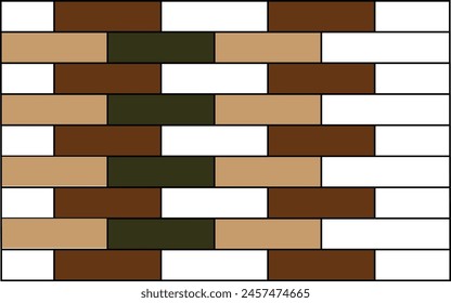 Weiße Ziegelwand Textur nahtlose Vektorillustration