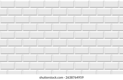 White brick wall texture seamless vector illustration. Used for decoration, advertising design, websites or publications, banners, posters and brochures. vector