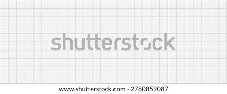 White brick wall texture, seamless cladding tile. Modern minimalist square geometric background. White ceramic tile for kitchen or bathroom. 