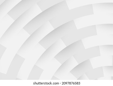 White brick wall is texture for use wallpaper. Abstract pattern stonewall background. Vector 3d circle paper grey cover modern.