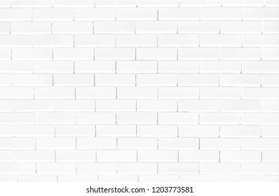 White brick wall textured background