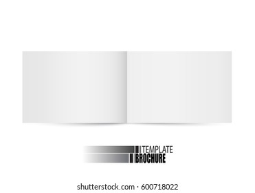 White brochure template.