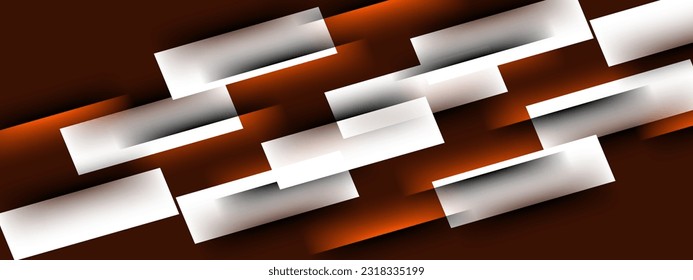 White brown abstract geometric background