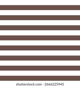 White and brown bold horizontal stripe seamless pattern background