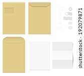 white + brown Envelopes / Writing Paper / Postage Stamps