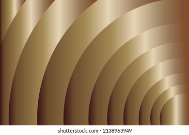 Weiße und braune Farbverlauf-Luxus-Kurve Kreissenkung Hintergrund. Vektorgrafik. 