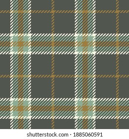 White, brown and grey tartan plaid pattern Vector illustration