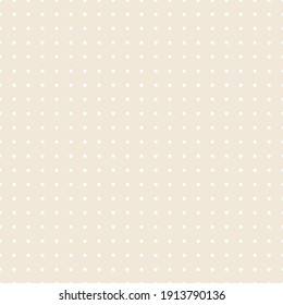 White and brown Polka Dot seamless pattern. Vector background.