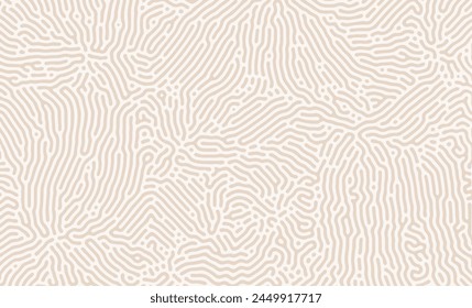 White and Brown Turing Diffusion Abstract Organic Pattern Vector