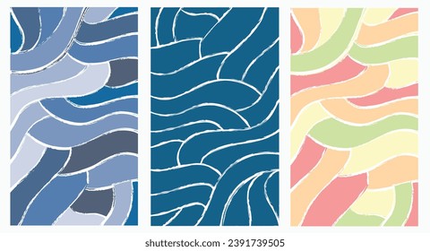 White brush curved line abstract design, illustration vector.