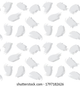 White Brush Stroke Camouflage abstract seamless pattern background suitable for fashion textiles, graphics