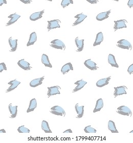 White Brush Stroke Camouflage abstract seamless pattern background suitable for fashion textiles, graphics