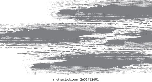 White brush strokes isolated on gray background. brush strokes grunge background. Vector brush. modern eps 10