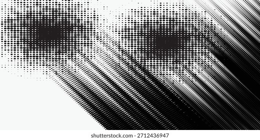 Pinceladas blancas en una ilustración de fondo azul marino con un elemento de diseño grunge Abstractas efecto semitono para un Anuncio	