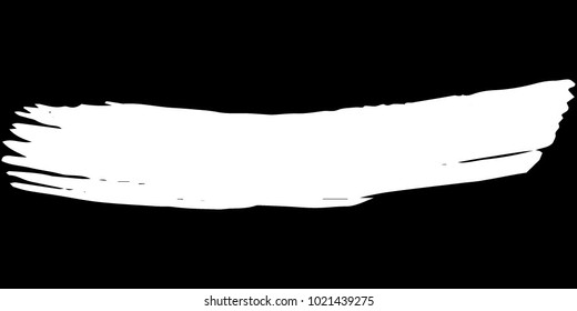 White Brushes Grunge Paint stripe. Distressed Vector Brush Stroke. Modern Textured banner. Dirty Artistic Design Elements. Creative Design Elements. Perfect For Logo, Banner, Icon. 