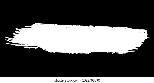 White Brushes Grunge Paint stripe. Distressed Vector Brush Stroke. Modern Textured banner. Dirty Artistic Design Elements. Creative Design Elements. Perfect For Logo, Banner, Icon. 