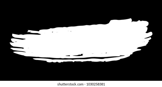 White Brushes Grunge Paint stripe. Distressed Vector Brush Stroke. Modern Textured banner. Dirty Artistic Design Elements. Creative Design Elements. Perfect For Logo, Banner, Icon. 