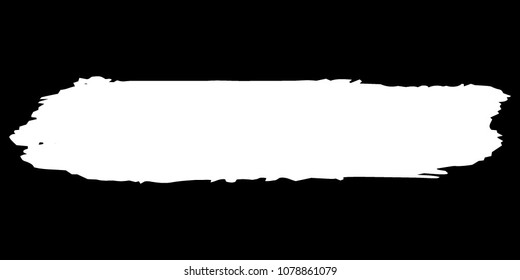 White Brushes Grunge Paint stripe. Distressed Vector Brush Stroke. Modern Textured banner. Dirty Artistic Design Elements. Creative Design Elements. Perfect For Logo, Banner, Icon. 