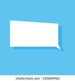 White bubbles for speech on an blue background. Vector stock. Eps 10