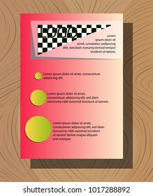 White business brochure and leaflet, flyer, cover template. Abstract background blue and green diagonal lines. stock-vector EPS 10