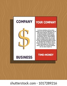 White business brochure and leaflet, flyer, cover template. Abstract background blue and green diagonal lines. stock-vector EPS 10