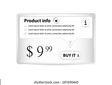 White Business Card - vector