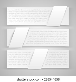 White Business Labels, Vektorgrafik
