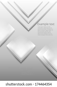 White business square background. Vector template. Poster template.