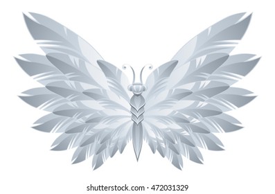 White butterfly