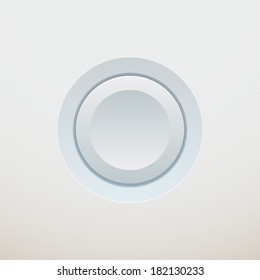 White button. Vector illustration