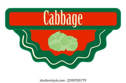 White Cabbage Classic Label Tag