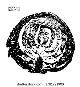 Vctor de grunge de col blanca. Vector de alimentos frescos orgánicos. Textura de corte de col blanca o roja. Granjeros poco comunes comercializan verduras.