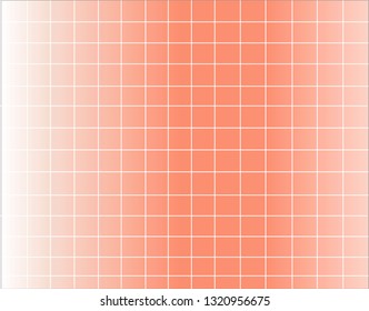 white cage pattern on peach color gradient background