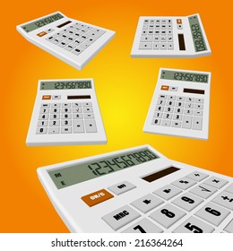 white calculator