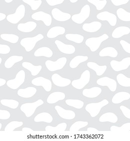 White Camouflage abstract seamless pattern background suitable for fashion textiles, graphics