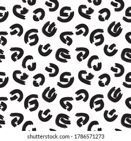 White Camouflage abstract seamless pattern background suitable for fashion textiles, graphics