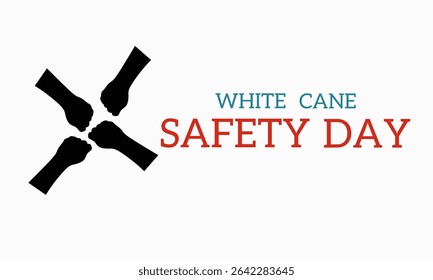 White cane  Safety Day background. Suitable for White cane Safety Day Backgrounds, Posters, Banners, Advertisements, Greeting Cards.