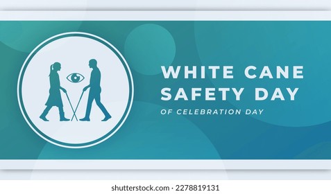 White Cane Safety Day Celebration Vector Design Illustration for Background, Poster, Banner, Advertising, Greeting Card