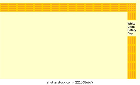 Pancarta de concepto del Día de la Seguridad de la Caña Blanca con bloque guía para peatones
Fondo de escritorio Antecedentes y zona espacial de copia. Adecuado para poner en contenido con ese tema. feriado de los estados unidos de octubre