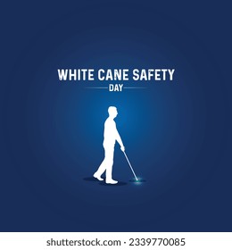 White Cane Safety Day. White Cane Safety creative concept.