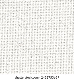 A white canvas with small empty spaces between the interlaced fibers. Rough linen texture. Strong, coarse cloth for background. Mesh fabric with small holes. Abstract vector seamless.