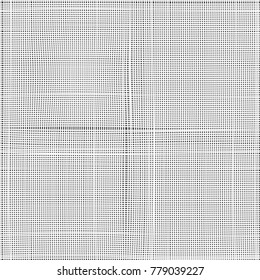 White canvas to use as background, texture, mask or bump. Seamless vector pattern. Light gray fabric texture. Vector illustration.