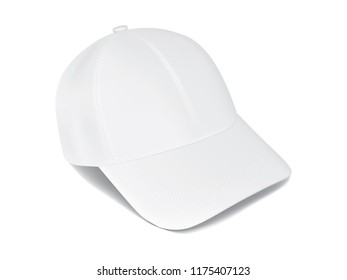 white cap on white background vector