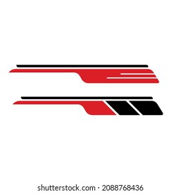 white car body sticker background design vector.